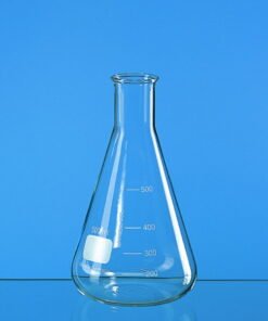 Erlenmeyer flask 1000 ml Narrow neck, Boro 3.3, DIN 12380/ISO 1773 with beaded rim and graduation pack of 10