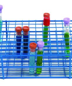 Heathrow Scientific Coated Wire Tube Rack 10–13mm 9x12 Format Blue