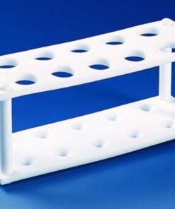 BRAND Test Tube Racks, PTFE for 21 Tubes up to D. 13 mm, 180x60x60 mm