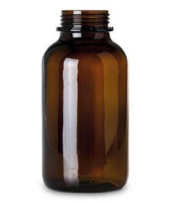 RIXIUS Wide Neck Bottles 2500 mL, Amber OV 80 (Pack of 11)
