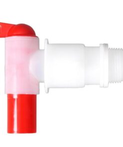 Bürkle Faucet Air, PE, White / Red Self-Ventilating, Transparent, 3/4" 3/4" Threaded Connection on the Outside