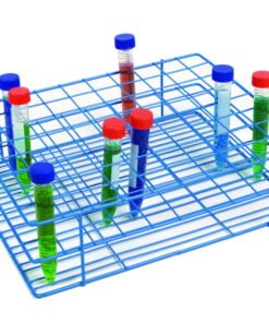 Heathrow Scientific Coated Wire Tube Rack 20–25mm 8x10 Format Blue​