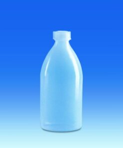 VITLAB Narrow-Mouth Bottle 50 ml PE-LD, 85 x 39 mm, GL 18 with PE-LD Screw Cap
