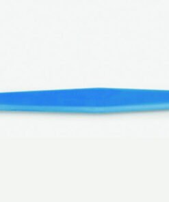LLG Macro Spoon Spatula 150mm, PP, Blue, Flat End with Knife Edge, Pack of 25