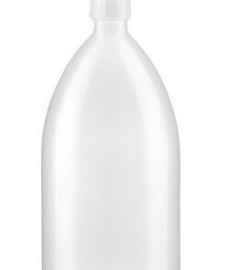 Kautex Textron Narrow Neck Bottle 2000 mL LDPE Clear with Screw Cap