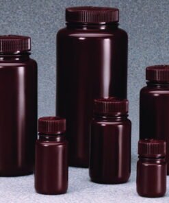 Thermo Nalgene Wide Mouth Bottles Brown 250 mL HDPE