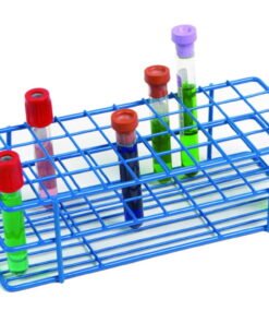 Heathrow Scientific Coated Wire Tube Rack 13–16mm 4x10 Format Blue