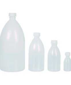LLG Narrow Neck Bottle 100ml Round LDPE Natural with Closure, Pack of 20