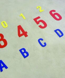 Ergomat Letters Extreme 9 cm Orange Set of 75 Pieces