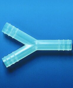 BRAND Tubing Connector PP Y-Shape F (Tubinner Dia 8-9 mm, Tot L 64 mm, Pack of 20)