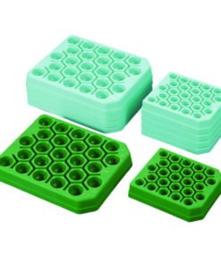 Plastic Centrifuge Tube Racks, PP for 15ml tubes, white, sterile, pack of 10x5