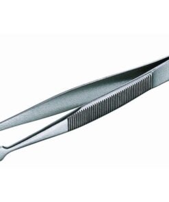Usbeck Cover Glass Tweezers Nickel Plated Bent 105 mm​