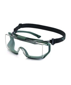 Hybrid OTG, non-slip temple tips headband, TPR gasket, black frame (16321 U DT 3 4) clear lens (U UL1,2 DT K N) with Vanguard coating