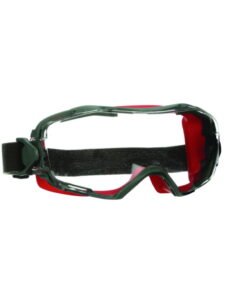 3M GoggleGear 6000 Full Vision Glasses GG6001SGAF-RED, Red Frame, Clear Glass