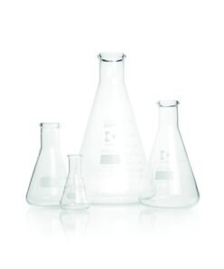 DWK Duran Super Duty Erlenmeyer Flask 5000 mL, Narrow Neck, Tooled Border, 220x365 mm​
