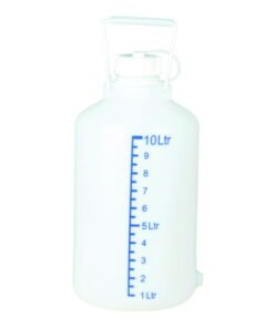Hünersdorff Aspirator Bottle PE 25 L Natural with Carrying Handle Without Stopcock UV Protection with Printed Scale