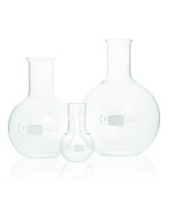 DWK Duran Flat Bottom Flask, Wide Neck Cap, 250 mL