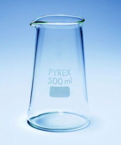 DWK Pyrex Borosilicate Glass Beaker 250 mL, Conical Shape with Spout, Pack of 10