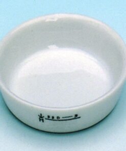 Haldenwanger Incinerating Dish 42 mm Ø, Porcelain, Round, Flat, Glazed