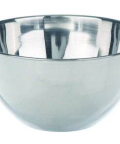 BOCHEM Sand Bath Bowl 120 mm, 500 ml 18/10 Steel, Half Nodular, Flat Bottom