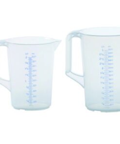 Measuring jug 500ml, PP, 2 scales transparent, closed handle