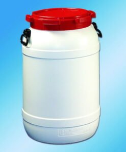 Behr Labor Wide-Mouth Barrel WF 50, 50L, White, with Screw Cap and Handle