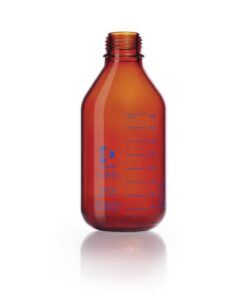 DWK Duran Laboratory Bottle, 1000 mL, Amber, Pressure Plus GL45, Pressure Resistant to -1/+1.5 Bar​