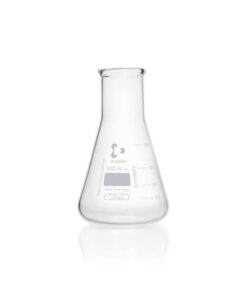 DWK Duran Super Duty Erlenmeyer Flask, 500 mL, Wide Neck, Tooled Border, 105 x 175 mm