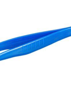 Bürkle Disposable Forceps 130 mm, PS Pointed, Blue, Sterile, Pack of 100