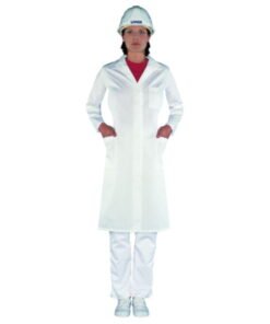 Uvex Ladies' Laboratory Coat, Size 42, White, 65% Polyester / 35% Cotton, 1/1 Arm Type (81510)​