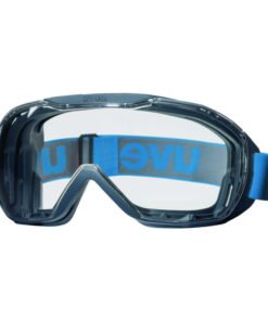 Uvex Protection Spectacles Megasonic SV Excellence 9320, Colour: Grey/Blue, Lenses: PC Clear, UV 400 / 2C-1.2, Supravision Excellence
