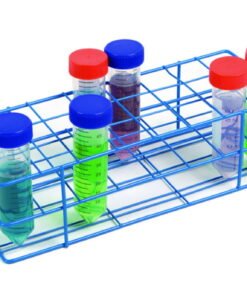 Heathrow Scientific Coated Wire Tube Rack 20–25mm 3x8 Format Blue