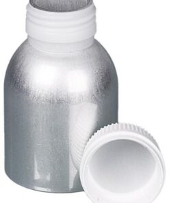 Bürkle Aluminium Bottles – 120 mL with PP Screw Cap (Pack of 10)