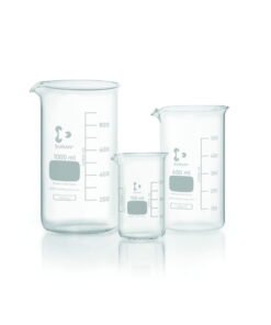 DWK Duran Tall Form Beaker 800 mL with Graduation and Spout, Pack of 10