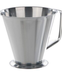 BOCHEM Measuring Beaker 1000 ml, Type 3 Conical, Grad., HF, 18/10-Steel with Spout and Handle