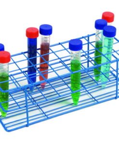 Heathrow Scientific Coated Wire Tube Rack 16–20mm 4x10 Format Blue