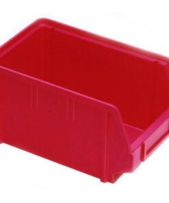 Hünersdorff Storage Bins, PS, Red, 165/140x100x75 mm