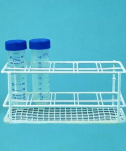 WürttTest Tube Stand (Wire, Nylon-Coated, 30x30mm, 6 x 2 Openings)
