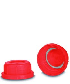 RIXIUS UN Caps 45, HDPE Red (Pack of 16)