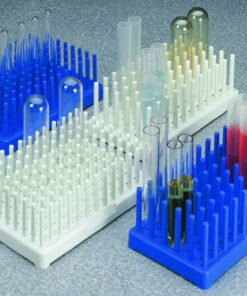Thermo Nalgene Test Tube Draining Rack PP Blue 14–17 mm Ø