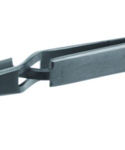 BOCHEM Precision Tweezers, 120mm, 18/10 Steel, Straight, Very Pointed, Self-Clamping