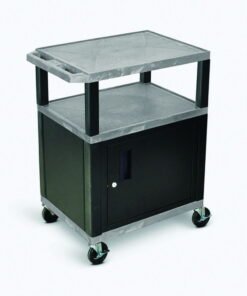 Langkavel Laboratory Trolley WTLK 34 C, Blue 46x61x86 cm, 3 Trays including Black Cabinet