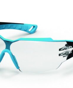 Uvex Pheos CX2 9198 Protection Spectacles – Blue/Grey Frame, Clear Supravision Excellence Lens