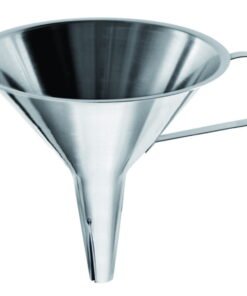 RSG Stainless Steel Funnel 200 mm, with Handle and Air Furrow