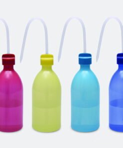 ISOLAB Wash Bottles 500 mL PE Narrow Neck Yellow Pack of 3