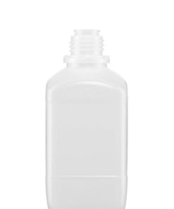 Kautex Square Reagent Bottle Narrow Neck PE-HD Cap 500 ml Without Screw Cap