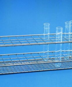 Württ Test Tube Stands (Stainless Steel, 18x18mm, Height 100mm, 4 x 12 Openings)