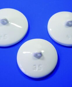 LLG Porcelain Lids D-40, DIN 44mm Dia, for Crucibles 40mm Dia, Pack of 5