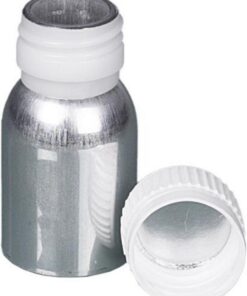 Bürkle Aluminum Bottle, 38 mL, with Tamper-Evident Polypropylene (PP) Screw Cap