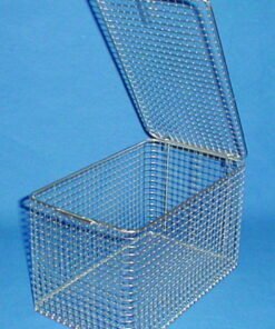 Württ Cleaning Basket with Lid (250x150x150mm, Stainless Steel)